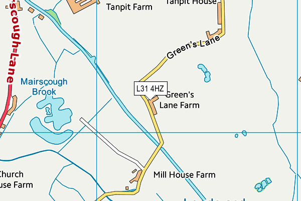L31 4HZ map - OS VectorMap District (Ordnance Survey) L31 4HZ map - OS VectorMap District (Ordnance Survey)