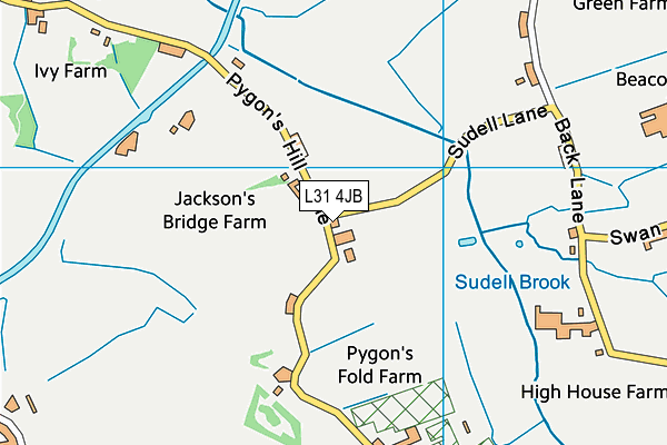 L31 4JB map - OS VectorMap District (Ordnance Survey) L31 4JB map - OS VectorMap District (Ordnance Survey)