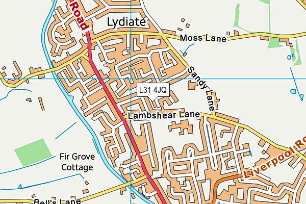 L31 4JQ map - OS VectorMap District (Ordnance Survey)