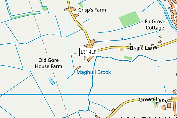 L31 4LF map - OS VectorMap District (Ordnance Survey) L31 4LF map - OS VectorMap District (Ordnance Survey)