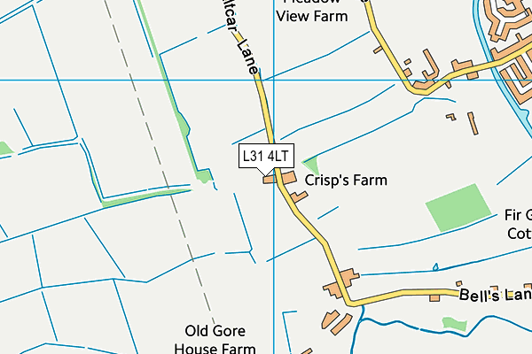 L31 4LT map - OS VectorMap District (Ordnance Survey) L31 4LT map - OS VectorMap District (Ordnance Survey)
