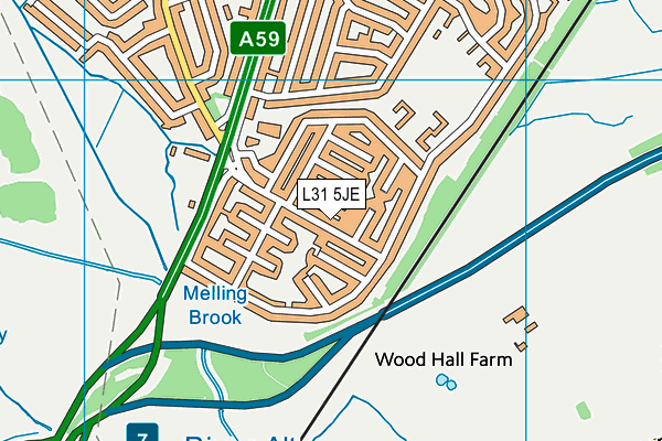 L31 5JE map - OS VectorMap District (Ordnance Survey) L31 5JE map - OS VectorMap District (Ordnance Survey)