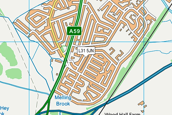 L31 5JN map - OS VectorMap District (Ordnance Survey) L31 5JN map - OS VectorMap District (Ordnance Survey)