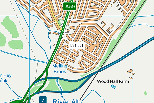 L31 5JT map - OS VectorMap District (Ordnance Survey) L31 5JT map - OS VectorMap District (Ordnance Survey)