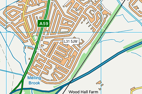 L31 5JW map - OS VectorMap District (Ordnance Survey)