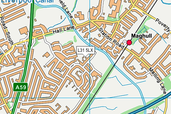 L31 5LX map - OS VectorMap District (Ordnance Survey) L31 5LX map - OS VectorMap District (Ordnance Survey)