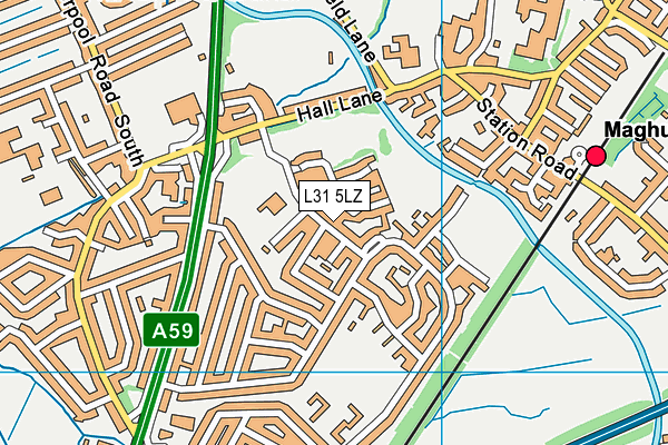 L31 5LZ map - OS VectorMap District (Ordnance Survey) L31 5LZ map - OS VectorMap District (Ordnance Survey)