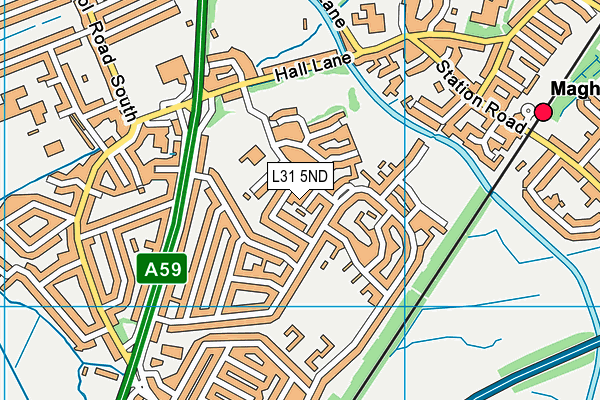 L31 5ND map - OS VectorMap District (Ordnance Survey) L31 5ND map - OS VectorMap District (Ordnance Survey)