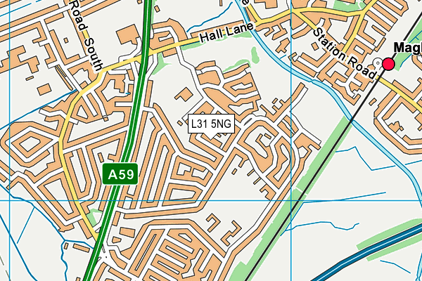 L31 5NG map - OS VectorMap District (Ordnance Survey) L31 5NG map - OS VectorMap District (Ordnance Survey)
