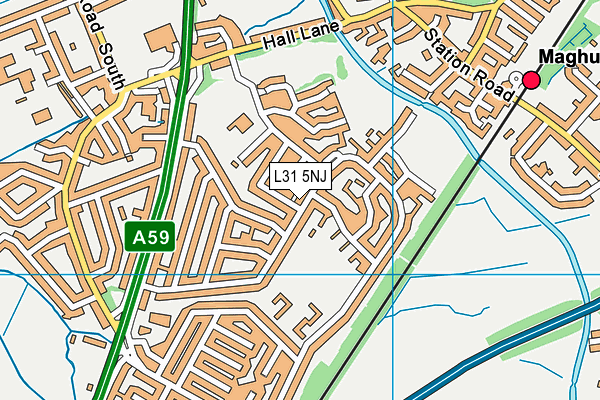 L31 5NJ map - OS VectorMap District (Ordnance Survey) L31 5NJ map - OS VectorMap District (Ordnance Survey)