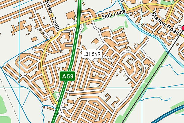 L31 5NR map - OS VectorMap District (Ordnance Survey) L31 5NR map - OS VectorMap District (Ordnance Survey)