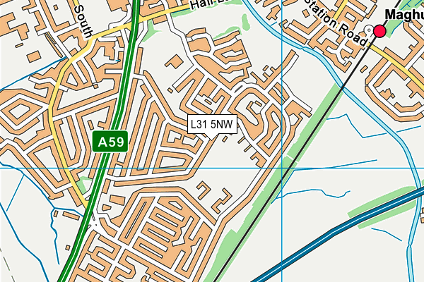L31 5NW map - OS VectorMap District (Ordnance Survey)