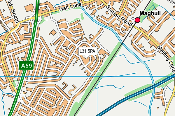 L31 5PA map - OS VectorMap District (Ordnance Survey) L31 5PA map - OS VectorMap District (Ordnance Survey)