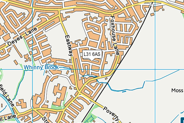 L31 6AS map - OS VectorMap District (Ordnance Survey) L31 6AS map - OS VectorMap District (Ordnance Survey)