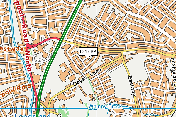 L31 6BP map - OS VectorMap District (Ordnance Survey) L31 6BP map - OS VectorMap District (Ordnance Survey)