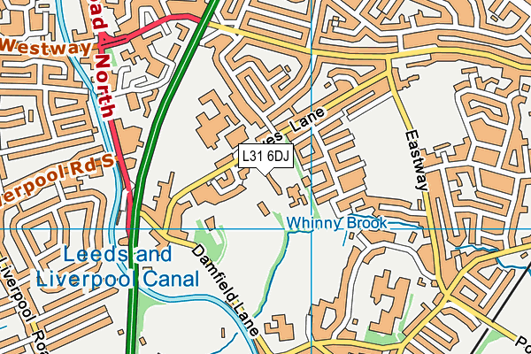 L31 6DJ map - OS VectorMap District (Ordnance Survey) L31 6DJ map - OS VectorMap District (Ordnance Survey)