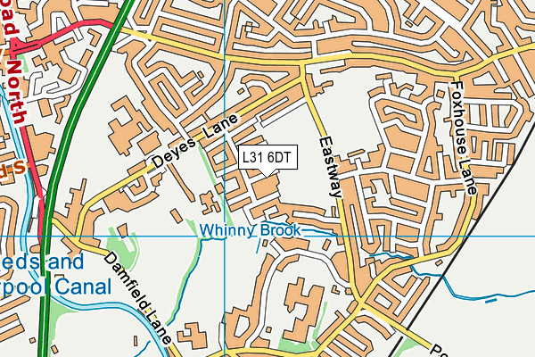 L31 6DT map - OS VectorMap District (Ordnance Survey) L31 6DT map - OS VectorMap District (Ordnance Survey)