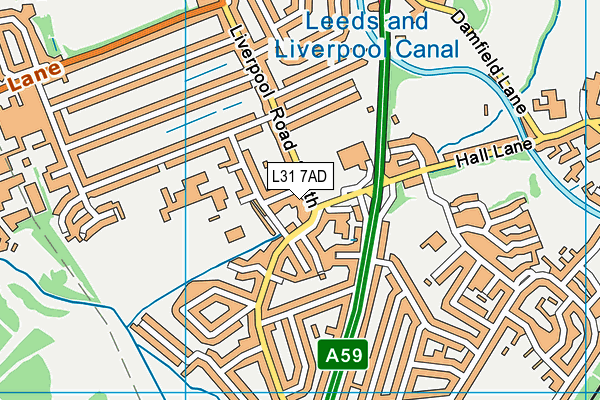 L31 7AD map - OS VectorMap District (Ordnance Survey) L31 7AD map - OS VectorMap District (Ordnance Survey)
