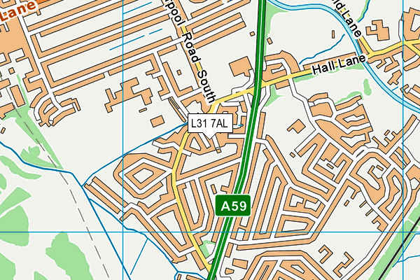 L31 7AL map - OS VectorMap District (Ordnance Survey) L31 7AL map - OS VectorMap District (Ordnance Survey)