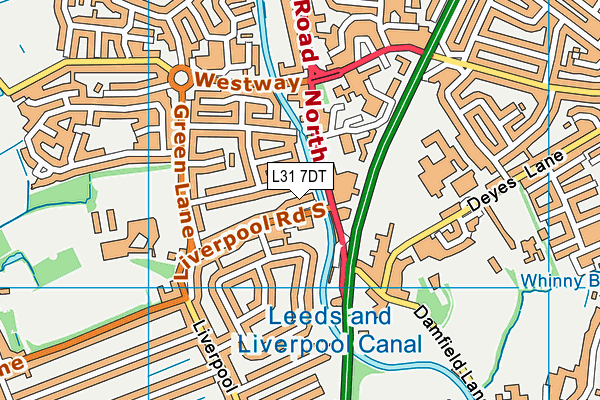 L31 7DT map - OS VectorMap District (Ordnance Survey) L31 7DT map - OS VectorMap District (Ordnance Survey)