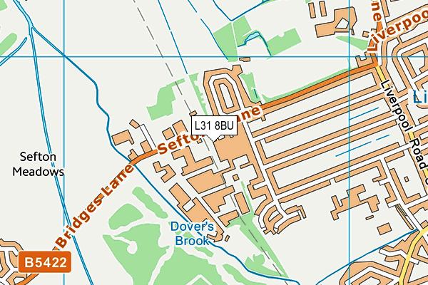 L31 8BU map - OS VectorMap District (Ordnance Survey) L31 8BU map - OS VectorMap District (Ordnance Survey)