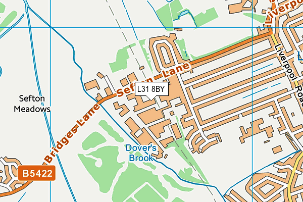 L31 8BY map - OS VectorMap District (Ordnance Survey) L31 8BY map - OS VectorMap District (Ordnance Survey)