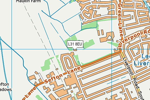 L31 8EU map - OS VectorMap District (Ordnance Survey) L31 8EU map - OS VectorMap District (Ordnance Survey)