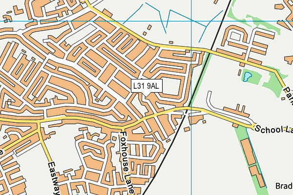 L31 9AL map - OS VectorMap District (Ordnance Survey) L31 9AL map - OS VectorMap District (Ordnance Survey)