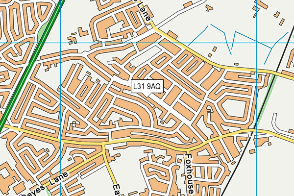 L31 9AQ map - OS VectorMap District (Ordnance Survey) L31 9AQ map - OS VectorMap District (Ordnance Survey)