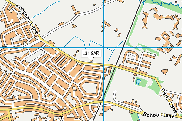 L31 9AR map - OS VectorMap District (Ordnance Survey) L31 9AR map - OS VectorMap District (Ordnance Survey)