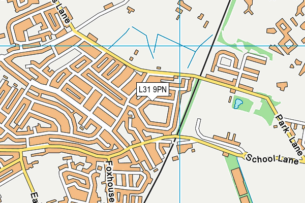 L31 9PN map - OS VectorMap District (Ordnance Survey) L31 9PN map - OS VectorMap District (Ordnance Survey)