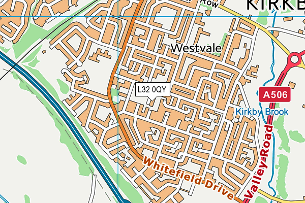 L32 0QY map - OS VectorMap District (Ordnance Survey) L32 0QY map - OS VectorMap District (Ordnance Survey)