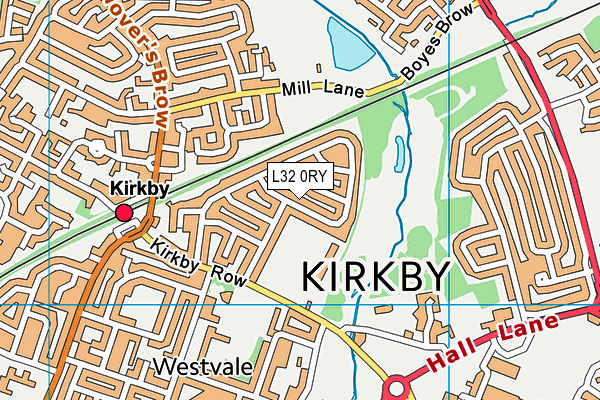 L32 0RY map - OS VectorMap District (Ordnance Survey) L32 0RY map - OS VectorMap District (Ordnance Survey)