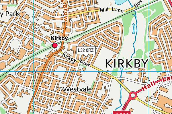 L32 0RZ map - OS VectorMap District (Ordnance Survey) L32 0RZ map - OS VectorMap District (Ordnance Survey)