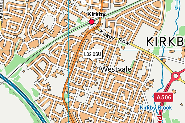 L32 0SU map - OS VectorMap District (Ordnance Survey) L32 0SU map - OS VectorMap District (Ordnance Survey)