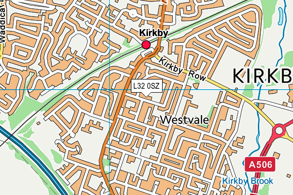 L32 0SZ map - OS VectorMap District (Ordnance Survey) L32 0SZ map - OS VectorMap District (Ordnance Survey)