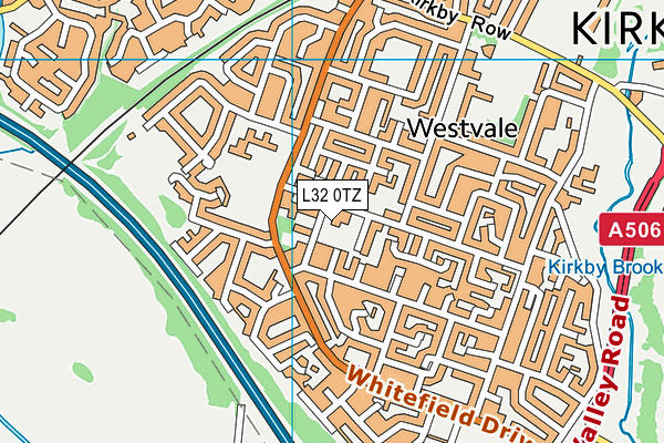 L32 0TZ map - OS VectorMap District (Ordnance Survey) L32 0TZ map - OS VectorMap District (Ordnance Survey)
