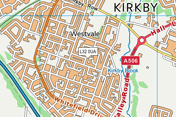 L32 0UA map - OS VectorMap District (Ordnance Survey)