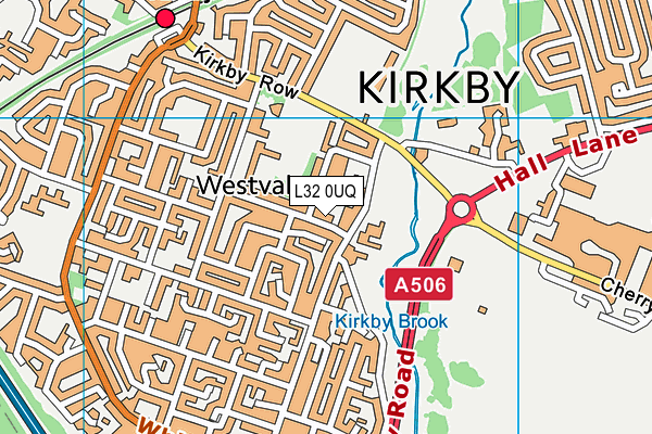 L32 0UQ map - OS VectorMap District (Ordnance Survey) L32 0UQ map - OS VectorMap District (Ordnance Survey)