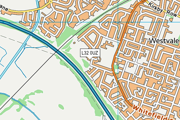 L32 0UZ map - OS VectorMap District (Ordnance Survey) L32 0UZ map - OS VectorMap District (Ordnance Survey)