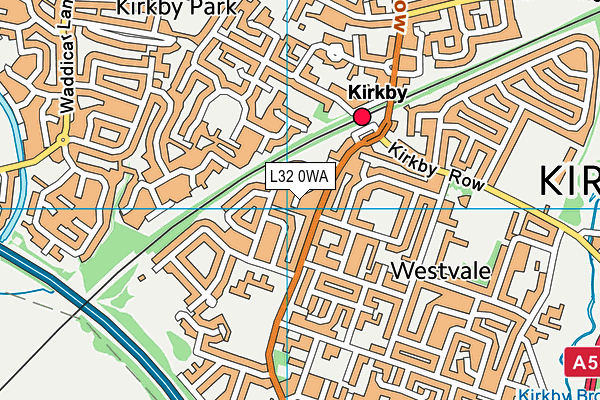 L32 0WA map - OS VectorMap District (Ordnance Survey) L32 0WA map - OS VectorMap District (Ordnance Survey)