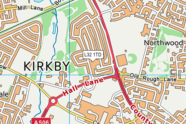 L32 1TD map - OS VectorMap District (Ordnance Survey) L32 1TD map - OS VectorMap District (Ordnance Survey)