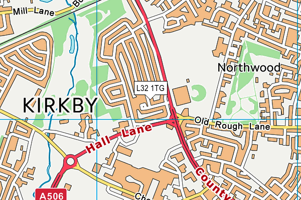 L32 1TG map - OS VectorMap District (Ordnance Survey) L32 1TG map - OS VectorMap District (Ordnance Survey)