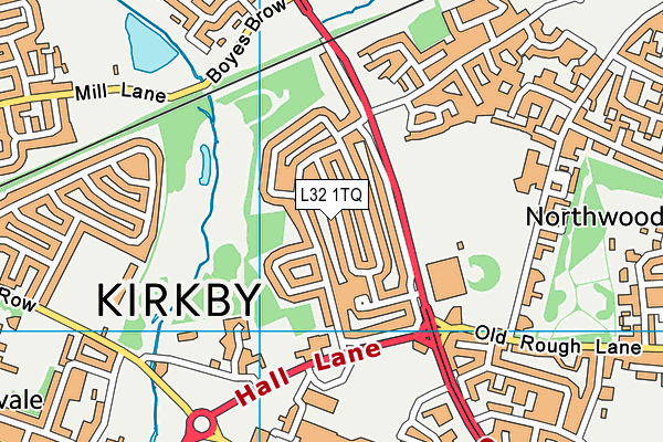 L32 1TQ map - OS VectorMap District (Ordnance Survey) L32 1TQ map - OS VectorMap District (Ordnance Survey)
