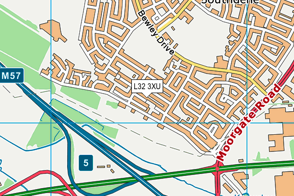 L32 3XU map - OS VectorMap District (Ordnance Survey) L32 3XU map - OS VectorMap District (Ordnance Survey)