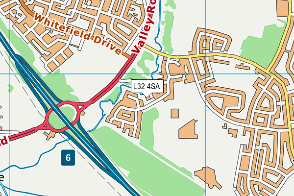 L32 4SA map - OS VectorMap District (Ordnance Survey) L32 4SA map - OS VectorMap District (Ordnance Survey)