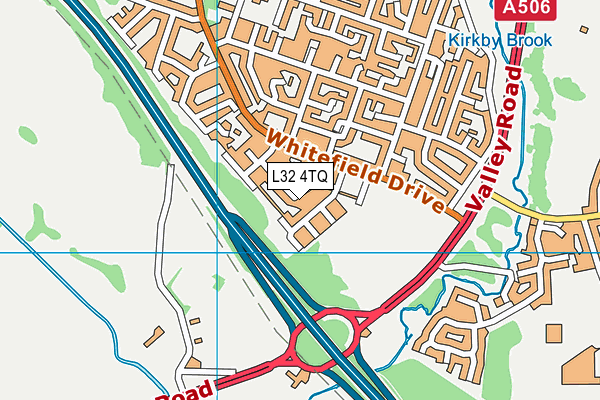 L32 4TQ map - OS VectorMap District (Ordnance Survey)