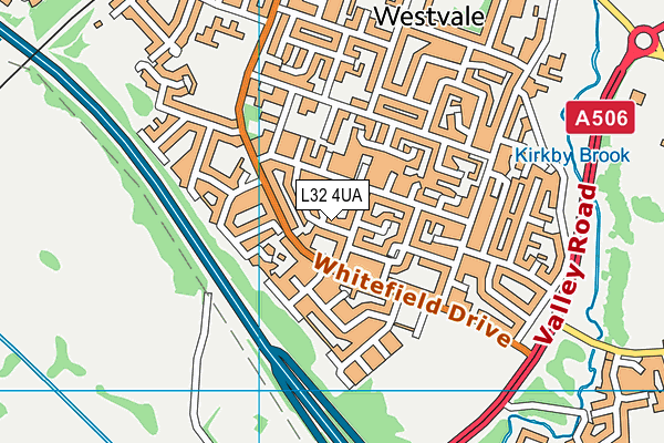 L32 4UA map - OS VectorMap District (Ordnance Survey) L32 4UA map - OS VectorMap District (Ordnance Survey)