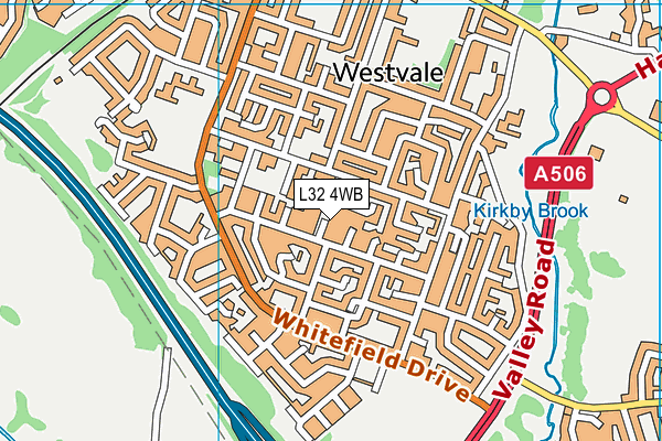 L32 4WB map - OS VectorMap District (Ordnance Survey) L32 4WB map - OS VectorMap District (Ordnance Survey)
