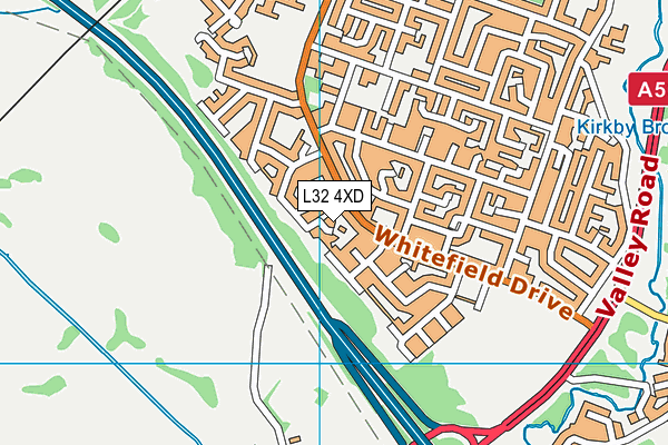 L32 4XD map - OS VectorMap District (Ordnance Survey) L32 4XD map - OS VectorMap District (Ordnance Survey)